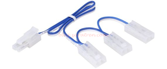 Cable conector para 3 accesorios 30 cm. Escala N. Kato Unitrack. Ref: 24-833.