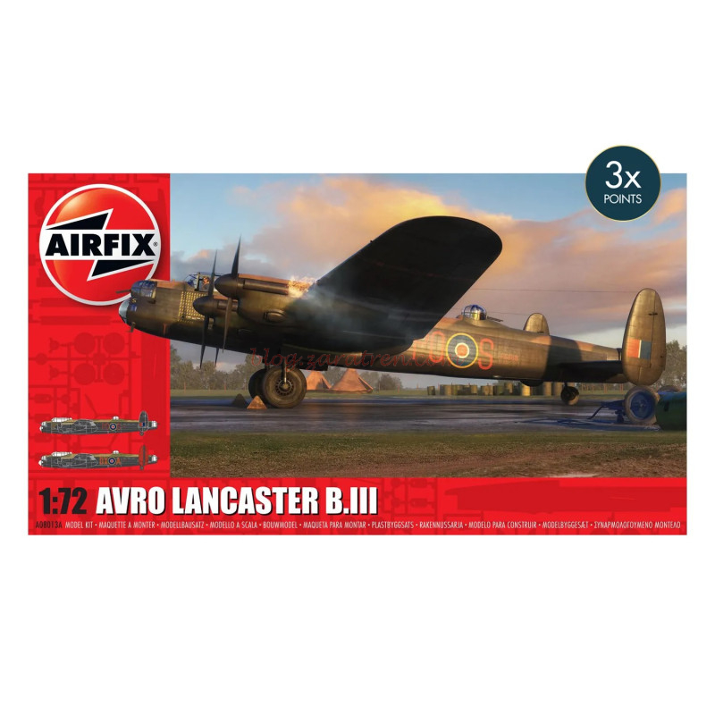 Airfix – Avión Avro Lancaster B.III, Escala 1:72, Ref: A08013A.