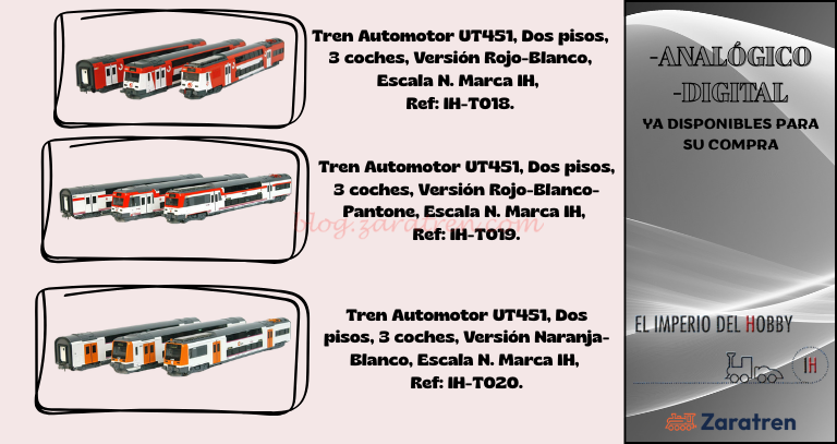 Imperio del Hobby – Novedad UT451 Cercanías en N