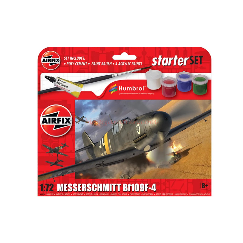 Airfix – Avión Messerschmitt Bf109F-4, Escala 1:72, Ref: A55014.