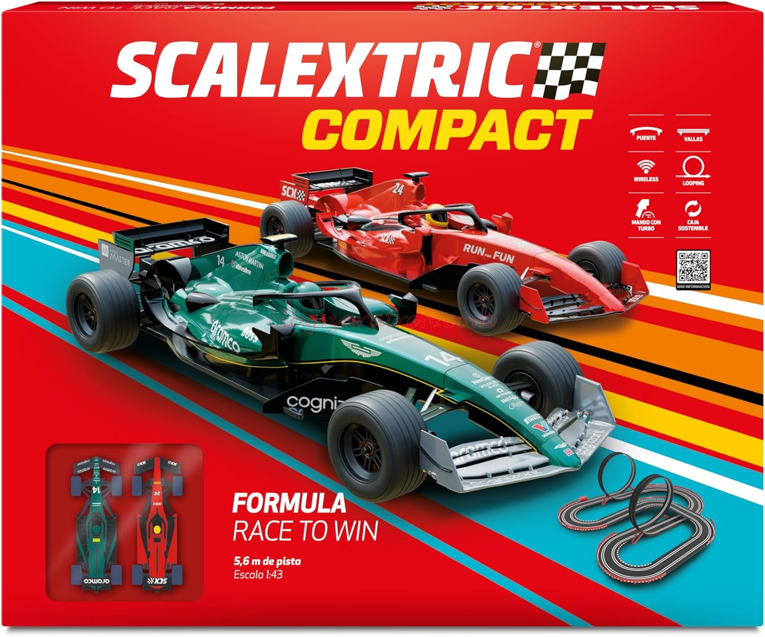 Scalextric – Race to Win, Escala 1/43 Compact, Ref: C10510S500