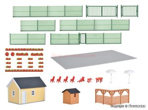 Kibri - Casa jardín con vallado, Escala H0. Ref: 38659