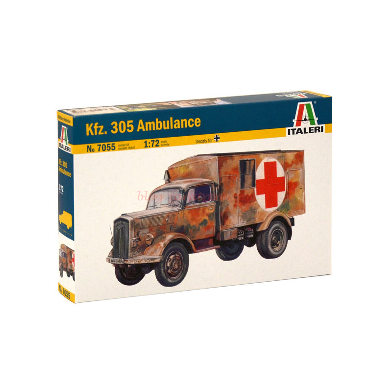 Italeri – Ambulancia KFZ.305, Escala 1:72, Ref: 7055.