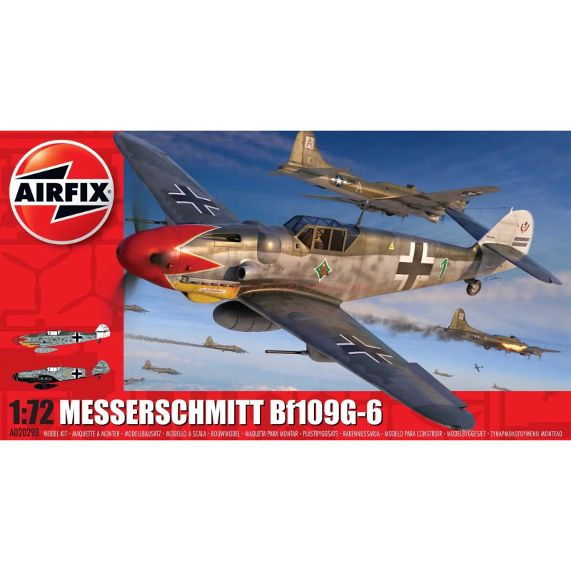 Airfix – Avión Messerschmitt Bf109G-6, Escala 1:35, Ref: A02029B.