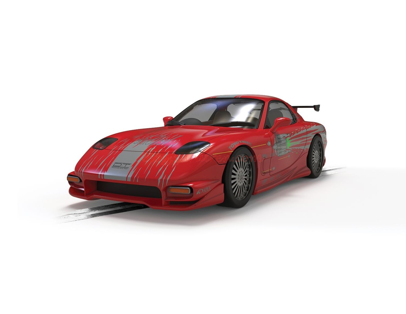 Superslot – Mazda RX7, Dom Toretto – The Fast And The Furious, Escala 1/32. Ref: H4592.