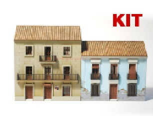Femodel – Calle San Roque + Calle Santa Rita, Epoca I, Kit de montaje. Escala N, Ref: KN602.