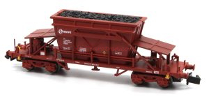 Mftrain - Tolva TT9, Color óxido, galleta blanca, Renfe, Epoca V. Ref: N34926