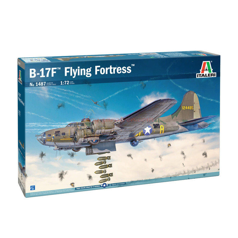 Italeri – Avión B-17F Flyng Fortress, Escala 1:72, Ref: 1487.