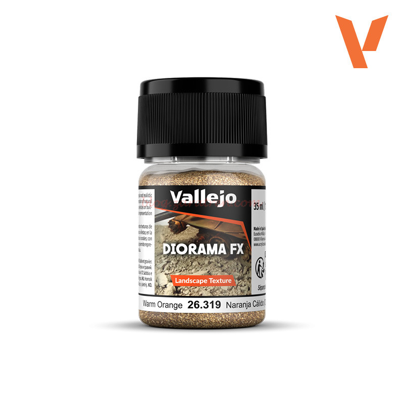 Vallejo – Efecto Naranja Calido 0.5-1mm, Bote 35 ml, Ref: 26.319.