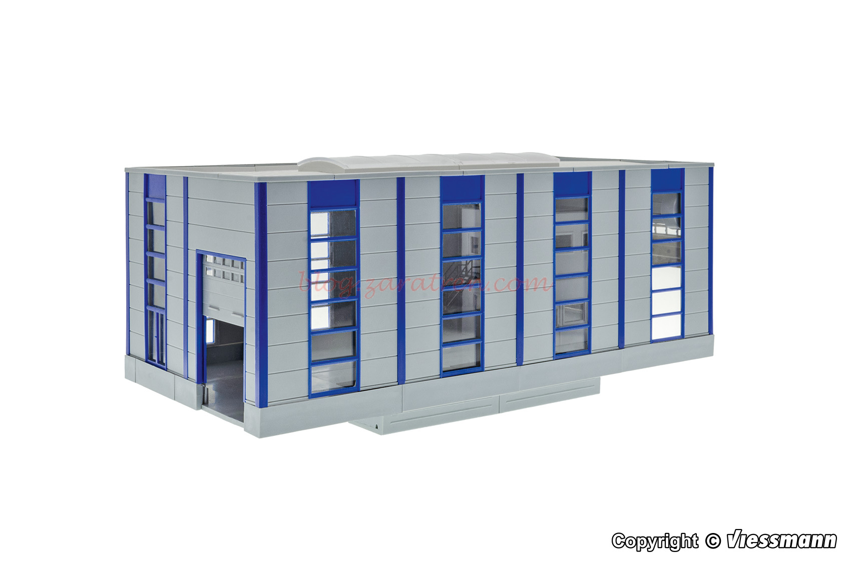 Taller de reparación de camiones moderno, Kit para montar, Escala H0. Marca Kibri, Ref: 39254.