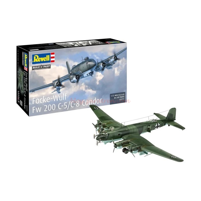 Revell – Avión Focke-Wulf Fw 200 C-5/C-8 Condor, Escala 1:72, Ref: 03777.