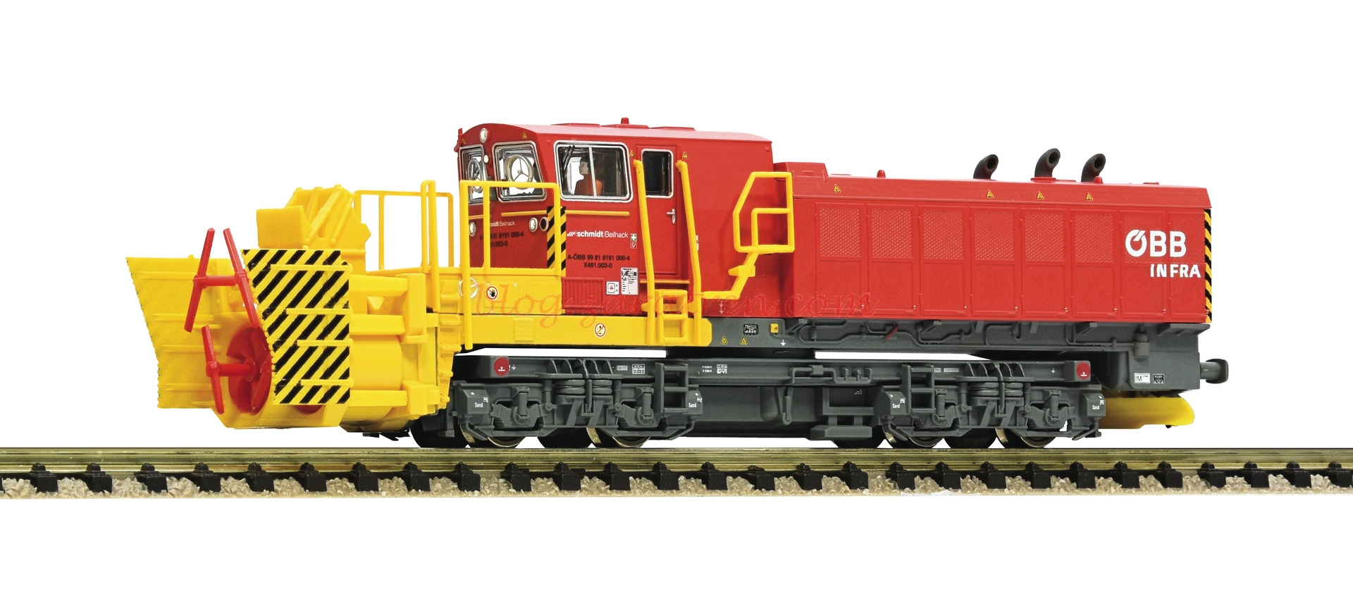 Fleischmann – Loc. Diesél, Quitanieves rotativo Beilhack, ÖBB Infra, D.Sonido, Escala N, Ref: 7370020.