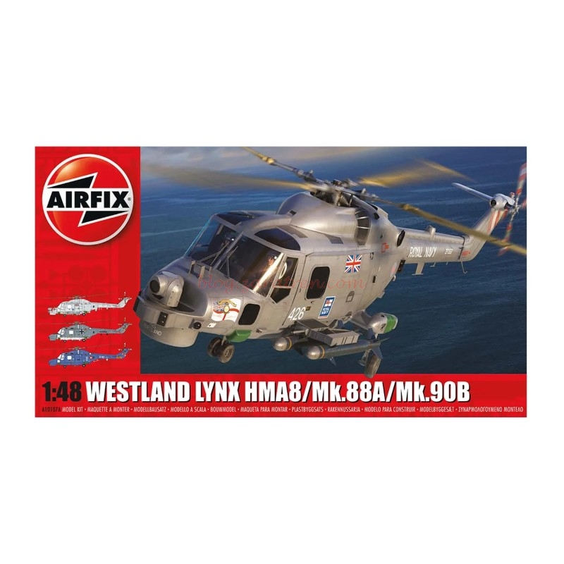 Airfix – Helicóptero Westland Lynx Mk.88A/HMA.8/Mk.90B, Escala 1:48, Ref: A10107A