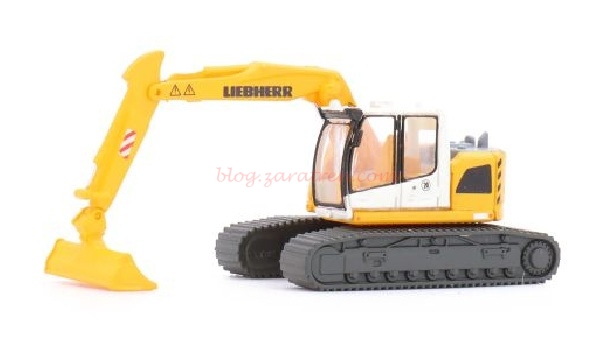 Minis Lemke – Escabadora Liebherr Compact, trasmisión oruga, con pala, Escala N, Ref: LC4267.