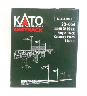 Novedad – Kato – Doce postes de catenaria simple, muy fáciles de montar, escala n, marca Kato, Ref: 23-054