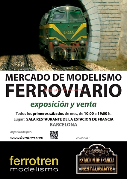 Mercadillos – Mercado de Modelismo Ferroviario en Barcelona – 7 de Febrero de 2015 – Estación de Francia