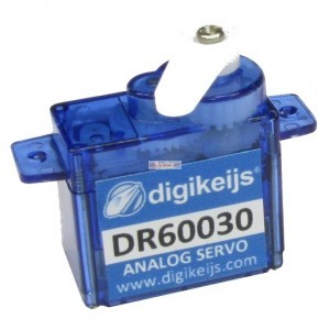 Digikeijs – Mini servo analógico, Ref: DR60030 , Cable de extensión para servos, 50 cm, lote de cuatro unidades, Ref: DR60035