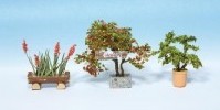 Noch – Plantas y Flores decorativas en macetas y tiestos, diversas referencias, Escala H0