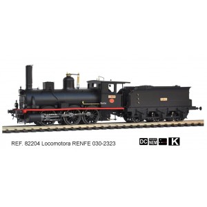 Mabar – Locomotora de vapor 030-2261/2339 ( Color Negro ), Epoca II, Ref: 82204, Analogica, Escala H0