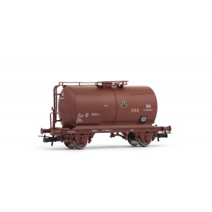 Electrotren – Vagón cisterna plata. Campsa, Ref: E1806 y Vagón cisterna rojo oxido. RENFE, Ref: E1805, Escala H0.