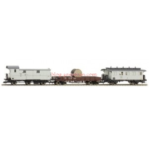 Fleischmann – Set de tres vehículos de mantenimiento de vía. DSB. Epoca III.  Ref: 506702, Escala H0.