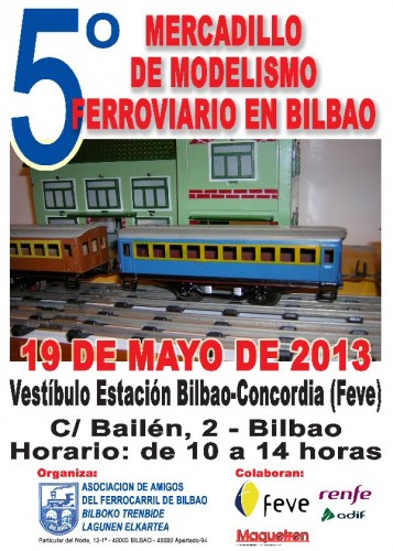 Mercadillo – Zaratren – Zaratren estará en el mercadillo de Bilbao, Estación Bilbao-Concordia el día 19 de mayo de 2013