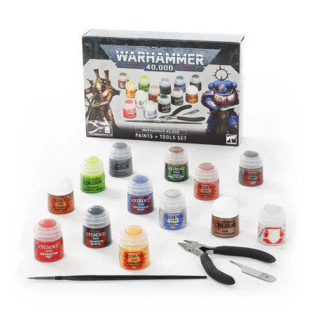 Warhammer 40.000 Paints + Tools Set