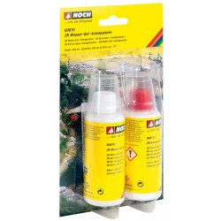 Efecto agua gel en frio para rios, lagos, estanques, Transparente, para todas las escalas. Marca Noch, Ref: 60870.