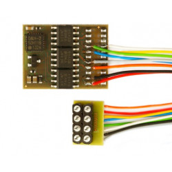 Decodificador DH21A-2, SX1, SX2, DCC y MM conector NEM 652, muy fino.