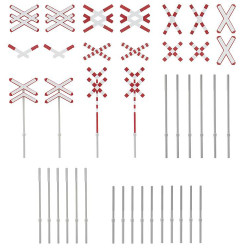 Conjunto de Cruces de San Andres de diferentes tipos, Escala H0. Marca Faller, Ref: 180949.
